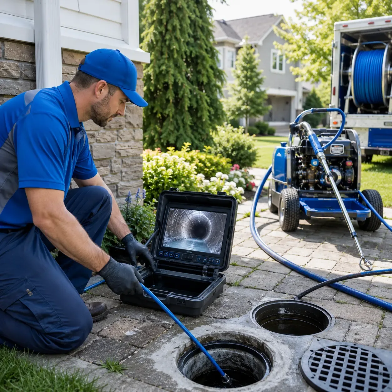 Outdoor drain cleaning professionals serving Madera, PA